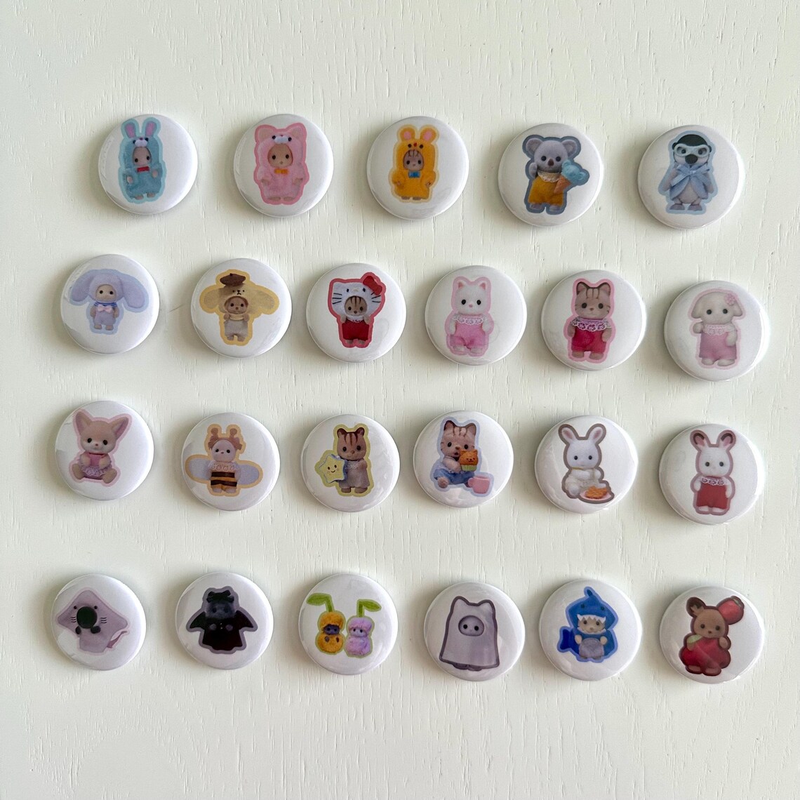 Cute Animal Critter Button Pins - Etsy