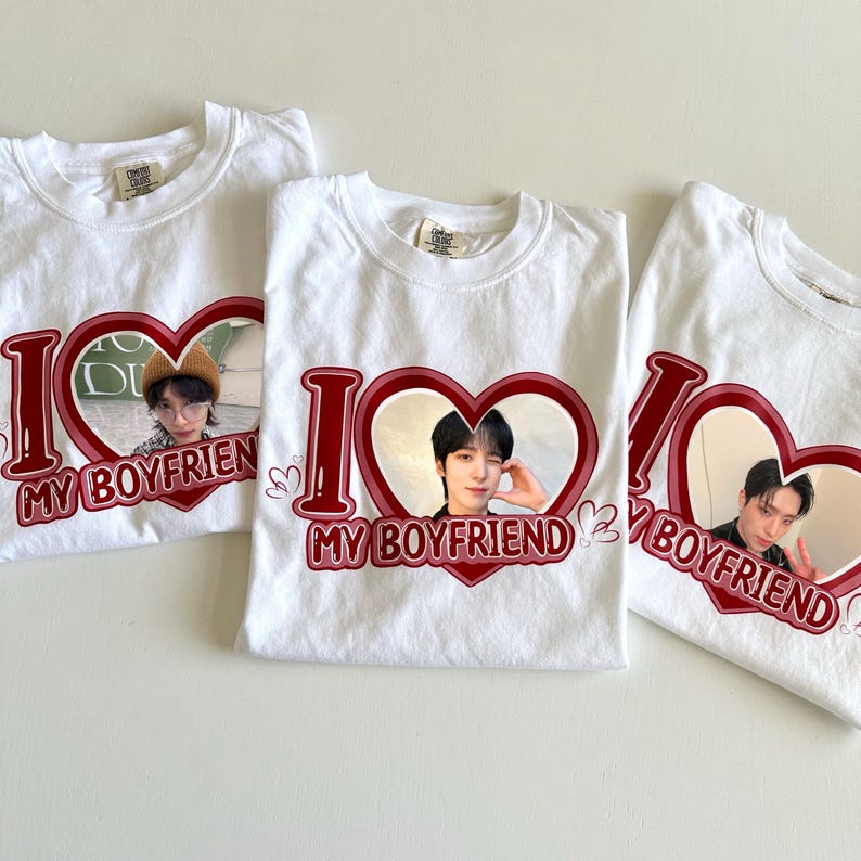 Custom I Love my Boyfriend T-Shirts image 3