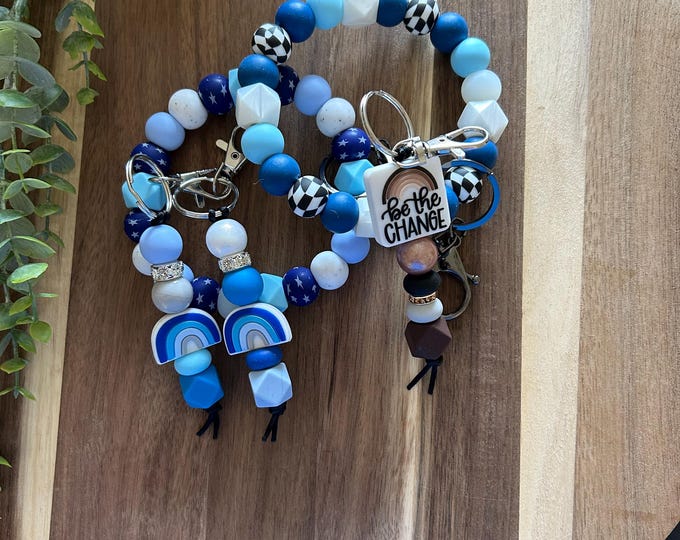Featured listing image: Foster Care Awareness Wristlet and Keychain