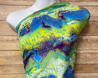 Snake print spandex