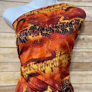 Snake print spandex