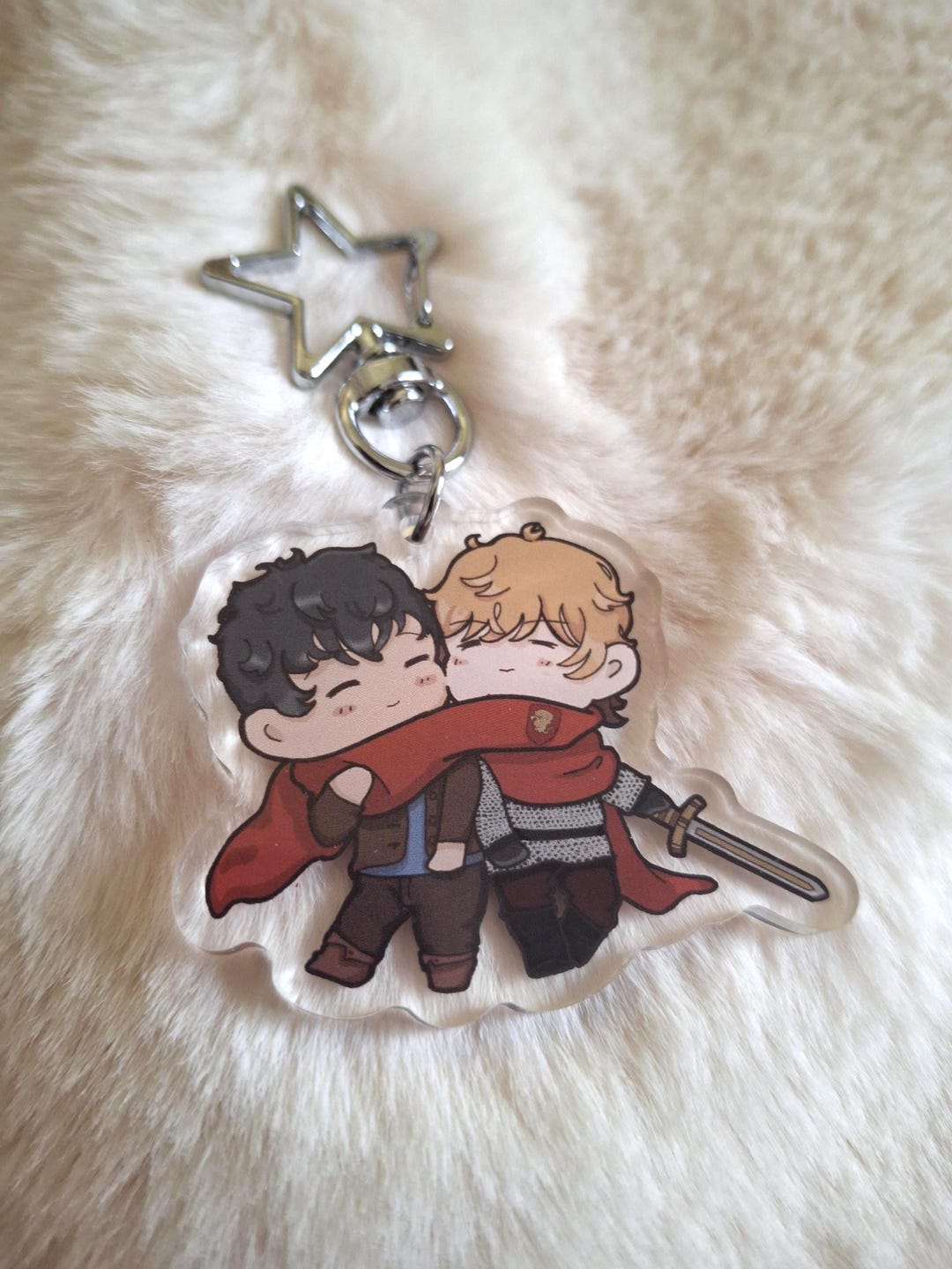 Merlin Frame Keychain Merlin BBC Keychain - Arthur Pendragon - Merlin BBC Art - Merthur - Etsy