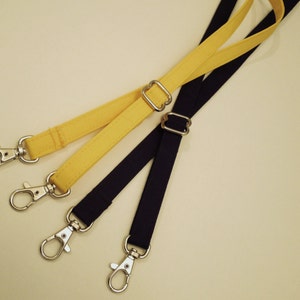 Cotton SHOULDER strap-Cross-body strap, adjustable shoulder strap/purse strap/ long lanyard key fob Choose Solid COLOR image 2