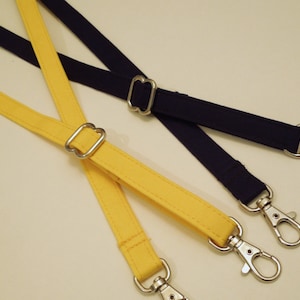 Cotton SHOULDER strap-Cross-body strap, adjustable  shoulder strap/purse strap/ long lanyard key fob - Choose Solid COLOR