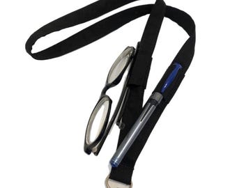 Lanyard with Loops for pen/glasses,Pen/glasses holder for lanyard ,pen glasses Holder for work,school,students,nurses, teachers