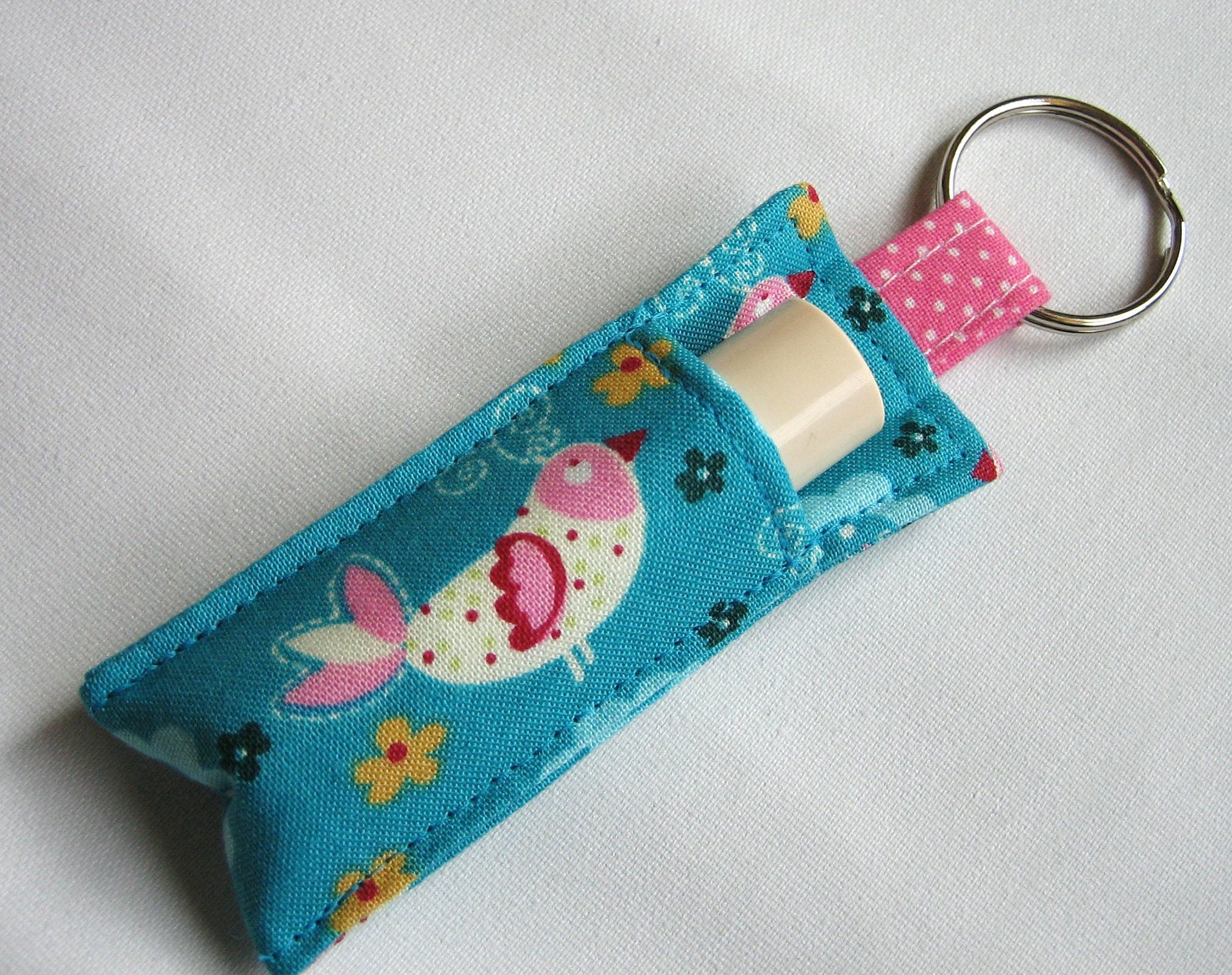 Keychain key ring Chapstick Holder Lip Balm key chainChap Etsy