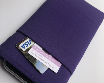 Jedes iphone / irgendein Samsung Galaxy / HGT oder ein anderes Handy-Etui, Brieftasche, Handy-Hülle - Solid Purple