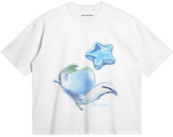 AeroDream Graphic T-Shirt: Liquid Star Frutiger Aero Tee