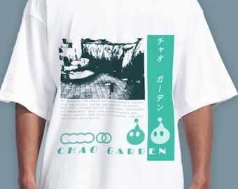 Maglietta Chao Garden: Maglietta Sonic Adventure Dreamcast - Vaporwave Sega Nostalgia