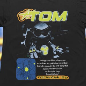 Camiseta gráfica retro de Tom Toonami, camiseta de Cartoon Network, unisex, estilo suave, ropa de inspiración vintage