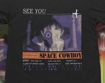 Cowboy Bebop Spike Spiegel Graphic T-Shirt: Anime Fan Gift