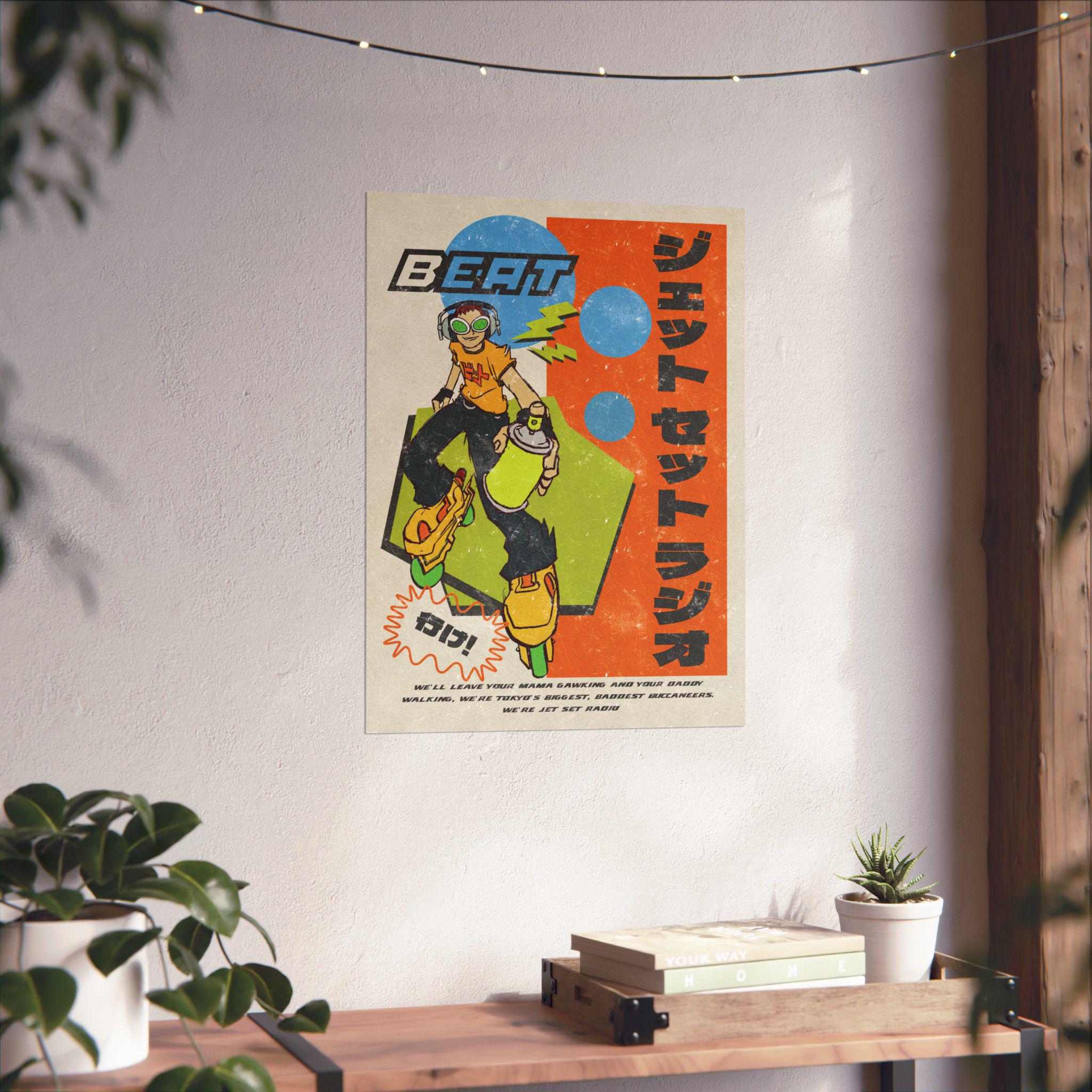 Jet Set Radio Matte Poster Y2K Dreamcast Wall Art - Etsy