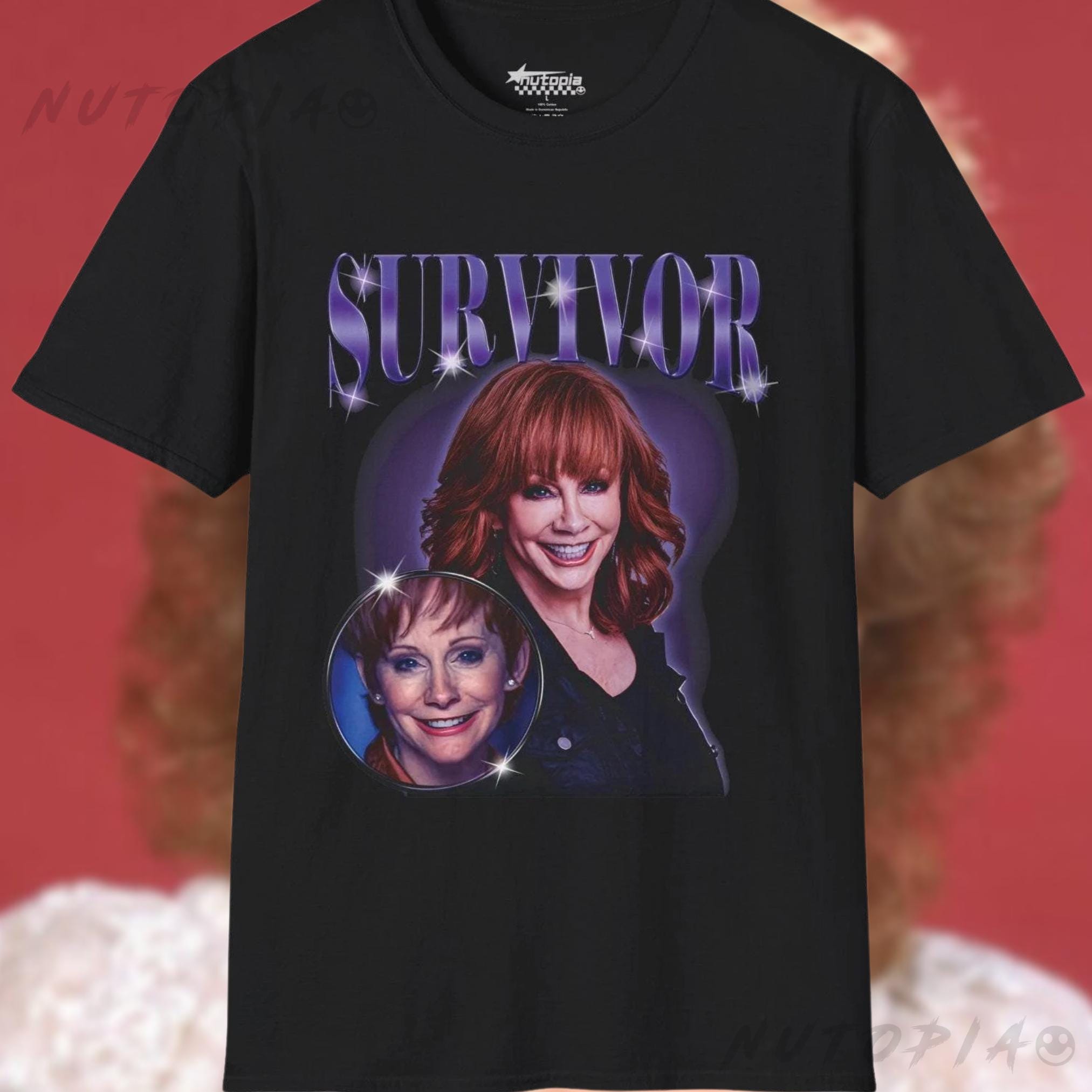Reba Mcentire 'survivor' Graphic Tee - 90s Country Music Shirt - Etsy