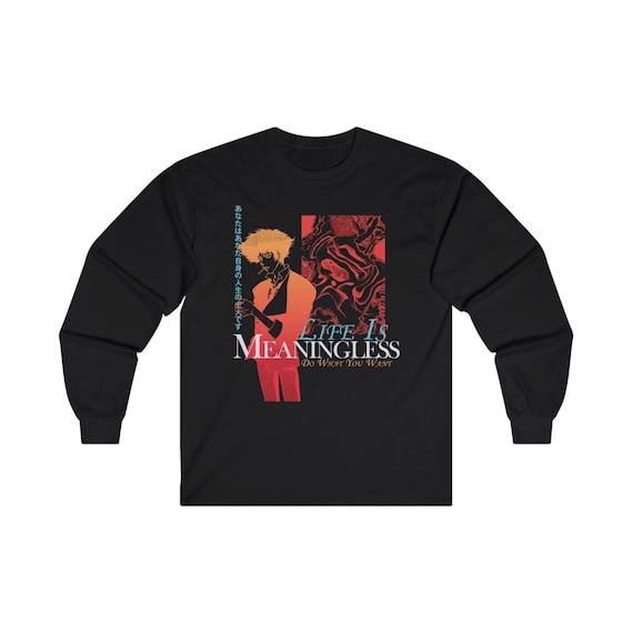 Cowboy Bebop Crewneck Long Sleeve Shirt Anime Sweatshirt Retro