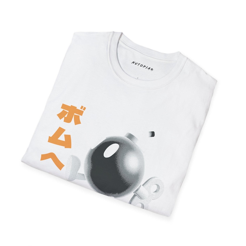 Super Mario 64 Shirt: Bob-Omb Japanese Text Retro Gamer Tee image 7