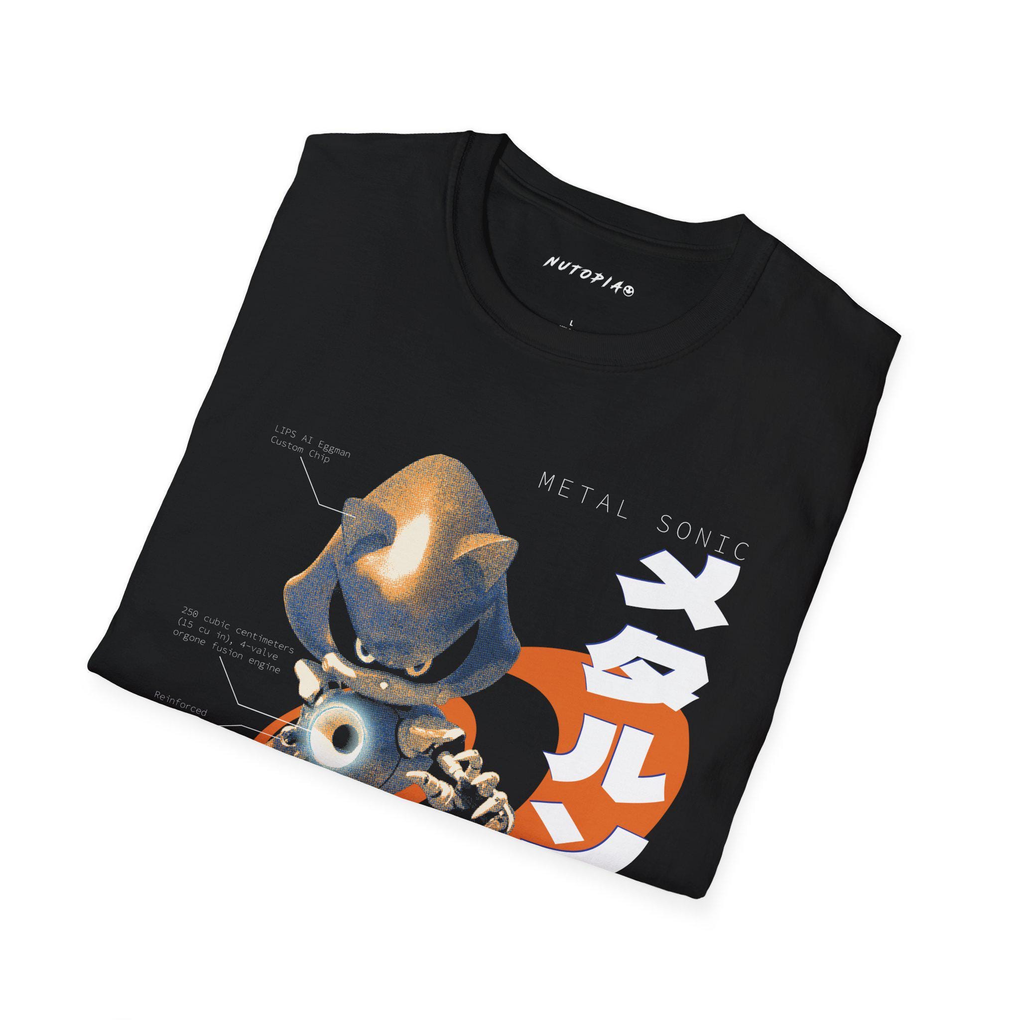 メタルソニック ユニセックス グラフィックTシャツ、レトロセガ