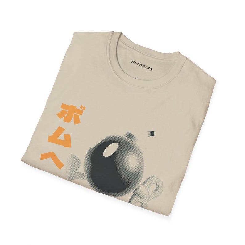 Super Mario 64 Shirt: Bob-Omb Japanese Text Retro Gamer Tee image 8