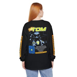 Toonami Tom Long Sleeve Shirt: Vintage Cartoon Network Graphic Tee image 4