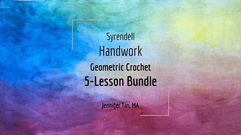 Geometric Crochet Lessons 5-Lesson Bundle Jennifer Tan image 1