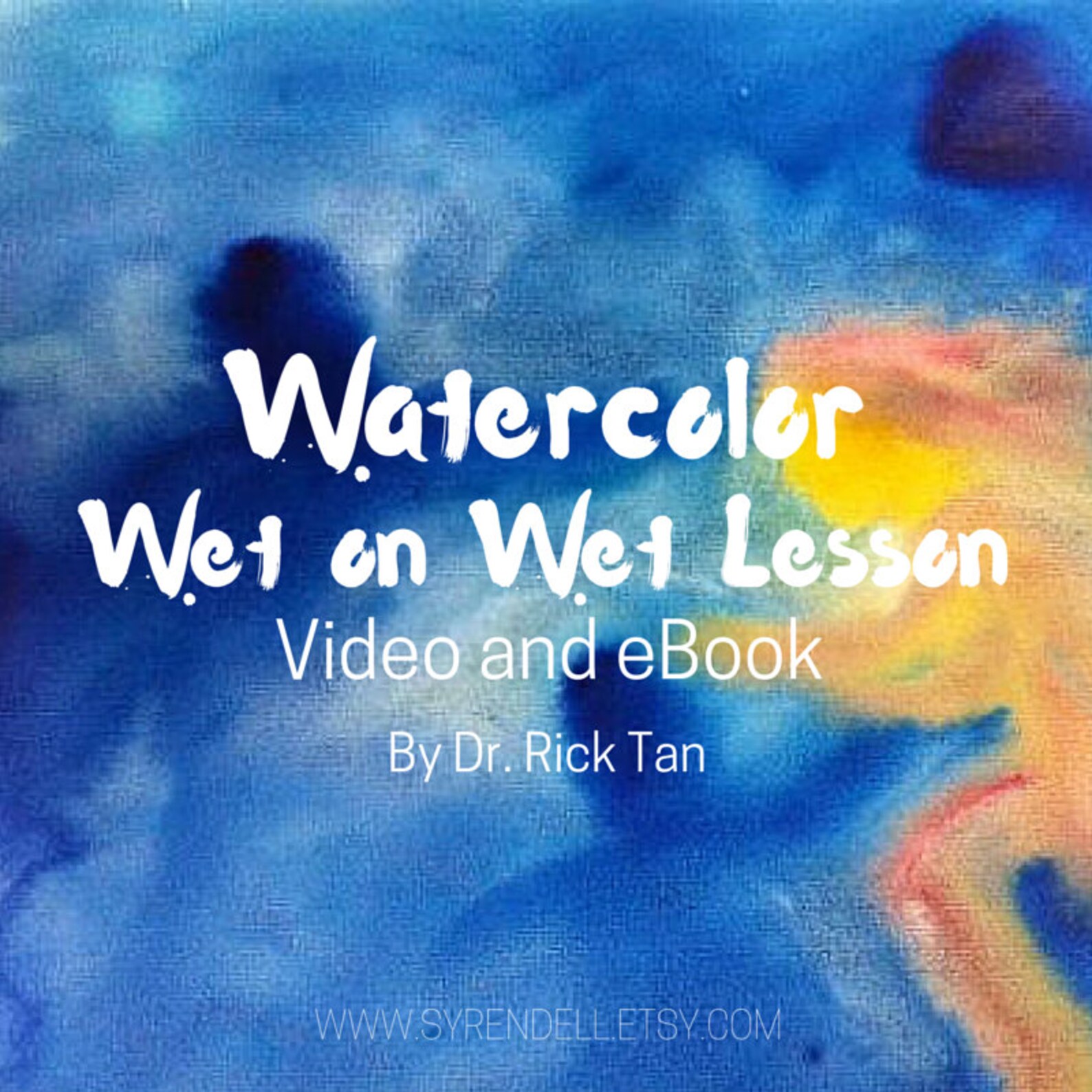 Watercolor Wet on Wet Lesson Video and eBook Etsy