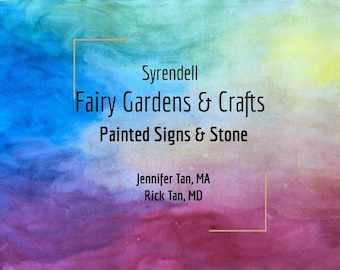 Fairy Gardens & Crafts: Painted Signs and Stone