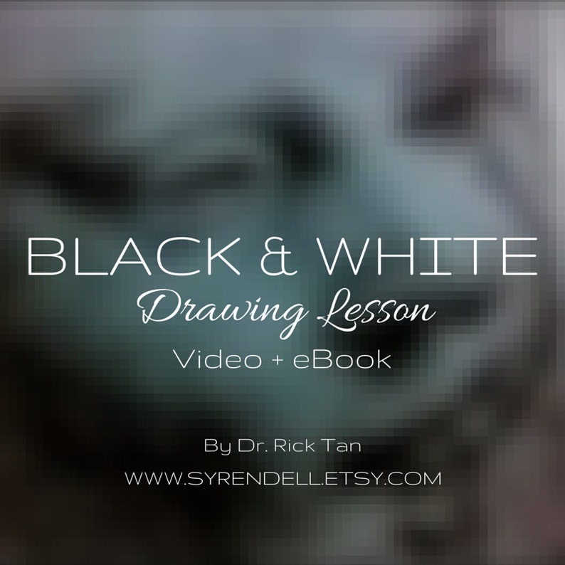Black and White Drawing Lesson Video and eBooklet image 1