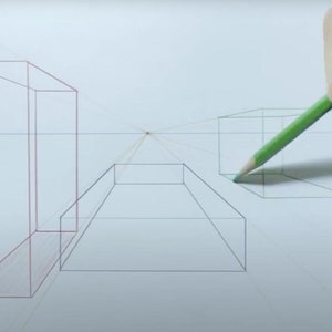 One-Point Perspective Drawing Video and Outline | Art Lesson 1 of 5 | Rick Tan