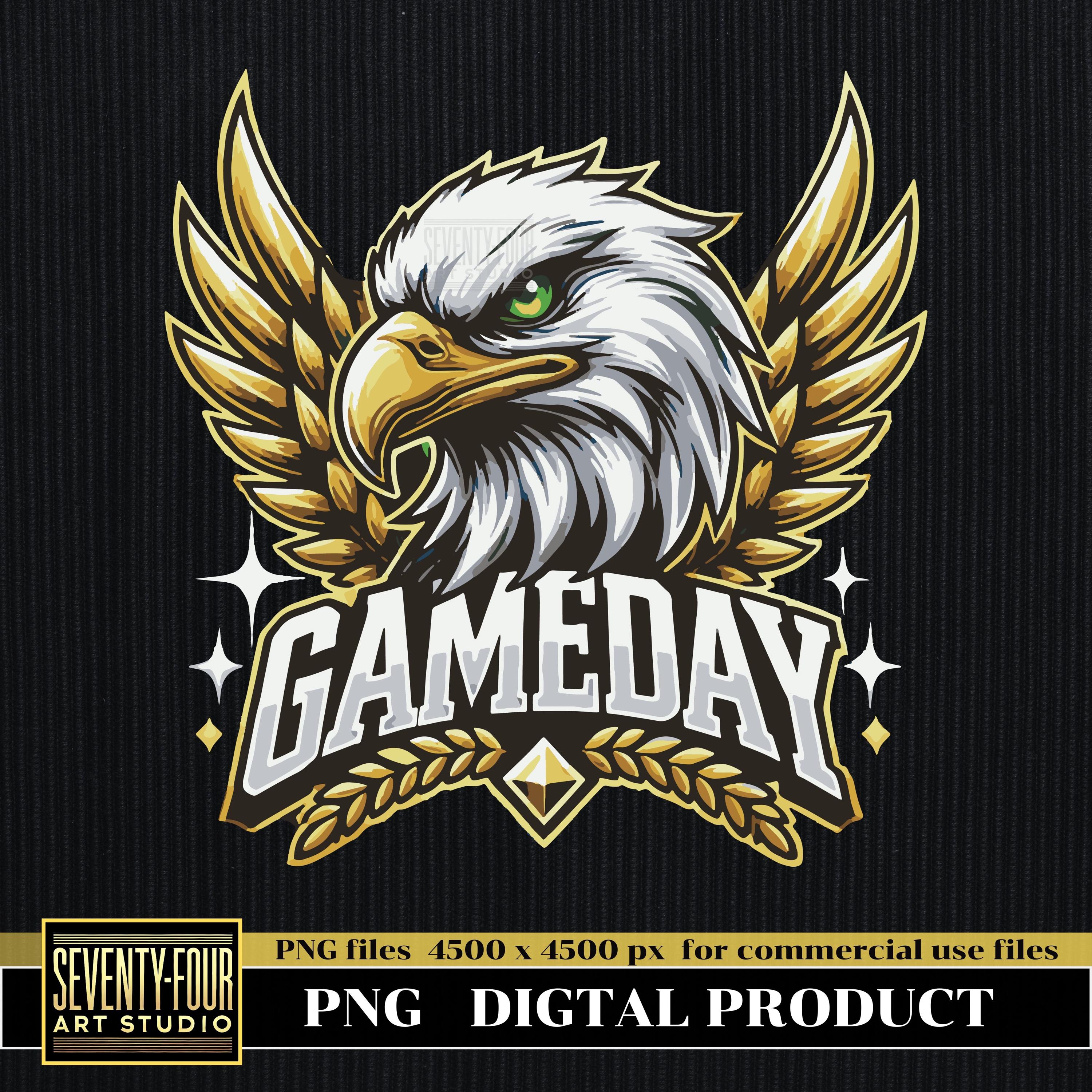 Dynamic Eagle Gameday Sports Graphic – PNG Design