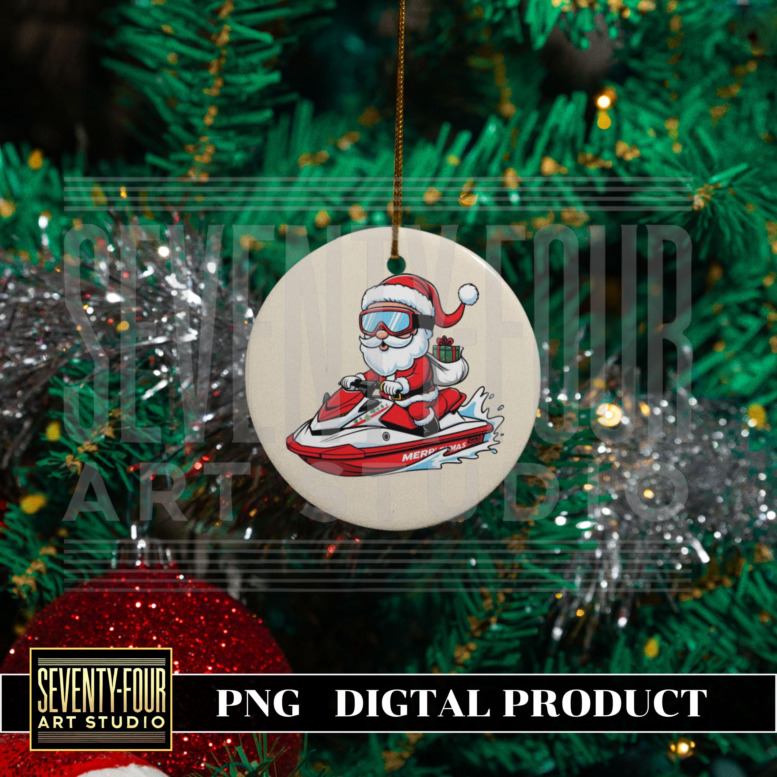 Santa Claus Jet Ski Christmas PNG Clipart – Fun Holiday Water Santa Claus Jet Ski Christmas PNG Clipart – Fun Holiday Water