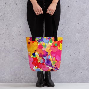 fourre-tout coloré d'artiste | Essentiels de la rentrée | Sac fourre-tout pour peintre | Sac élégant | Sac de rentrée