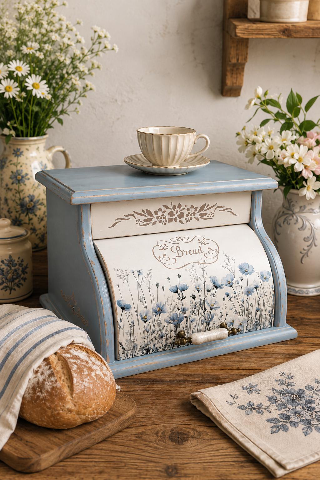 Country Kitchen Bread Box - Etsy