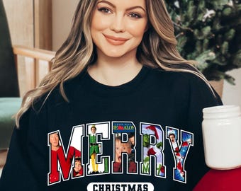 Vintage 90s Christmas Movies Crewneck Sweatshirt, Family Reunion Shirt