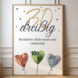 Geldcadeau verjaardag - verjaardagscadeau geld - cadeau-idee voor je 30e verjaardag - gefeliciteerd met je 30e verjaardag - foto 1994 - A4