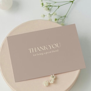 Carte de remerciement, carte de remerciement d'un ami, carte de remerciement, carte d'ami, carte d'amitié, carte de meilleur ami, carte d'ami