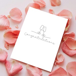 Tarjeta de boda, tarjeta de compromiso, tarjeta de felicitaciones, tarjeta de felicitaciones, tarjeta del día de la boda, tarjeta de felicitaciones de boda, tarjeta para la feliz pareja