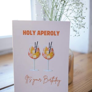 Alles Gute zum Geburtstag Karte Lustige Geburtstagskarte Aperol Karte Drink Geburtstagskarte Grußkarte Geburtstagswünsche Geburtstagspostkarte