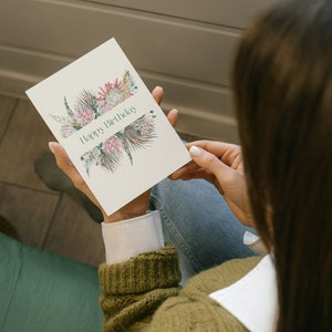 Tarjeta de feliz cumpleaños, tarjeta de felicitación, deseos de cumpleaños con flores, tarjeta de cumpleaños con flores silvestres
