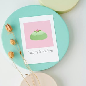 Biglietto di auguri di buon compleanno svedese, biglietto di compleanno con torta svedese, biglietto di compleanno tradizionale svedese, fika, torta principessa svedese, regalo scandinavo
