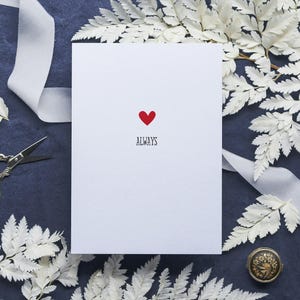 Love always card love card I love you card happy valentines day card romantic card valentines card cute valentine card greeting card