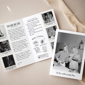 Benutzerdefinierte Mutter-Tageskarte von Tochter | Sentimentales Geschenk zum Muttertag | Polaroid Geschenk für die erste Mal Mama