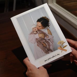 Moederdagkaart | Kaart voor het eerst moeder | Afdrukbaar Canva Moederdagcadeau voor vrouw of vriend