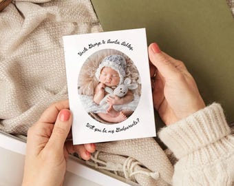 Will You Be My Godparents? Proposal Card Template (Instant Download)
