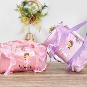 Personalisierte Tanztasche, Monogramm-Kleinkind-Rucksäcke, Ballerina-Tasche, Vorschul-Buchtasche, kleine Mädchentasche, Baby-Geschenke, Weihnachtsgeschenke für Mädchen