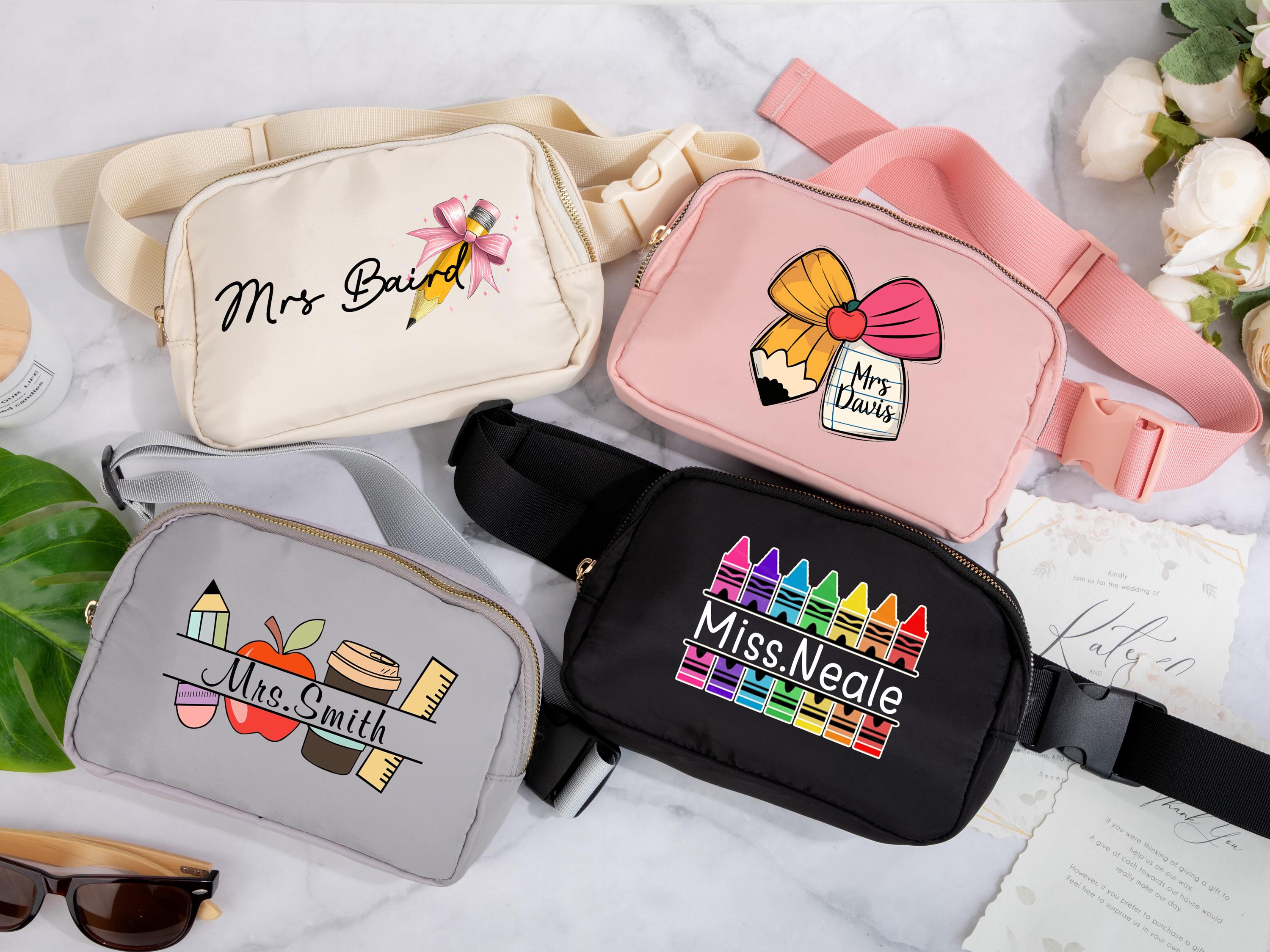 Teacher Appreciation Gift Fanny Pack Custom Teacher Gift Personalized Teacher Stuff Bag Back to School Gift Thank You Teacher Gifts