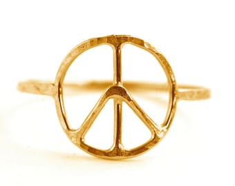 Peace Symbol Ring, Peace Sign Jewelry, Symbol Ring SYMBOL RDPEACE