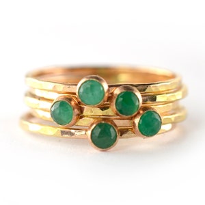 Emerald Ring, May Birthstone Ring, Raw Gemstone Ring, SINGLE RING SGRROS