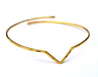 Triangle Upper Arm Bracelet - Arrow Cuff Bangle