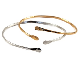 Hammered Cuff Bracelet, Upper Arm Bracelet