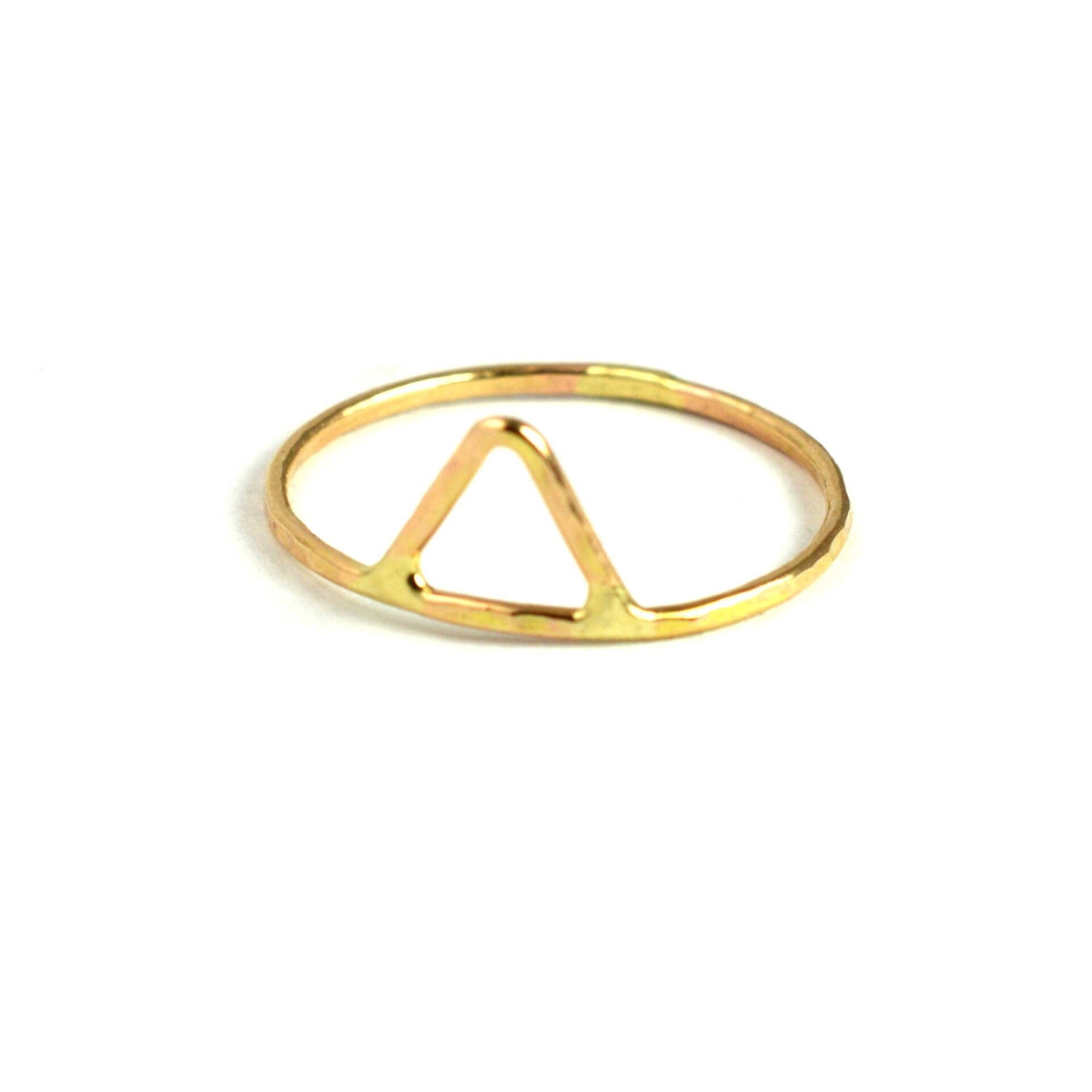 Triangle Ring, Geometric Stacking Ring, Midi Ring HSR18-TRI