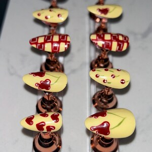 Moody Cherries Reusable Glue On Nail Set